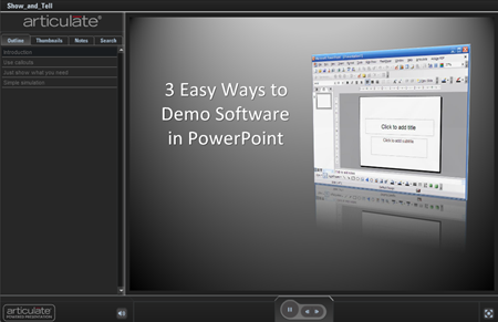 Articulate Rapid E-learning Blog - 3 easy ways to demonstrate software in PowerPoint