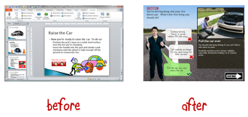 The Rapid E-Learning Blog - before and after elearning examples
