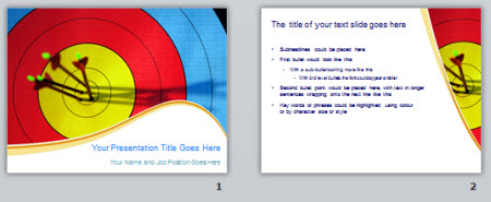 The Rapid E-Learning Blog - example of free PowerPoint bulls eye target template