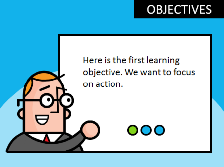 Articulate Rapid E-Learning Blog - free PowerPoint template based on a clip art image