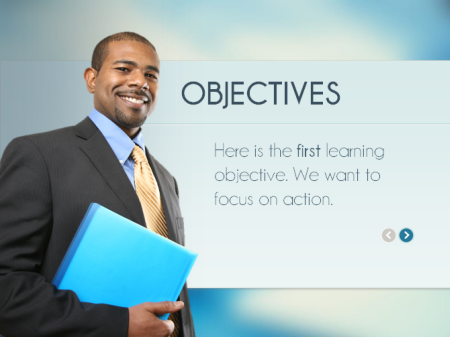 Articulate Rapid E-Learning Blog - free PowerPoint template for online training courses