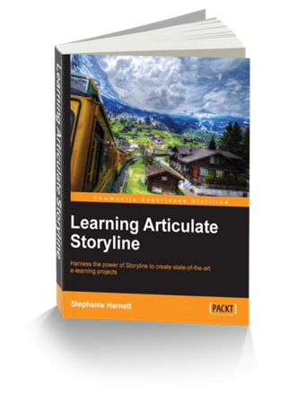 online training and elearning resources - Articulate Storyline book to help build interactive e-learning