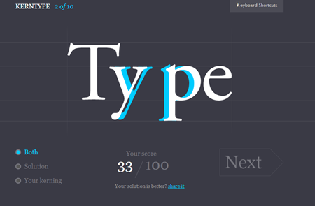 Articulate Rapid E-Learning Blog - learn about fonts using kerntype game