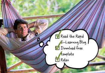 Articulate Rapid E-Learning Blog - relax and enjoy the day with this free PowerPoint template