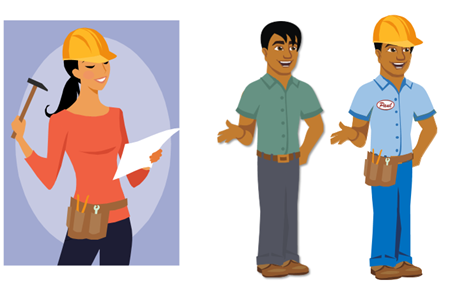 Articulate Rapid E-Learning Blog - how to create characters customizing Articulate characters and using clip art