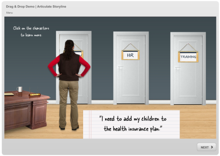Articulate Rapid E-Learning Blog - drag and drop interaction