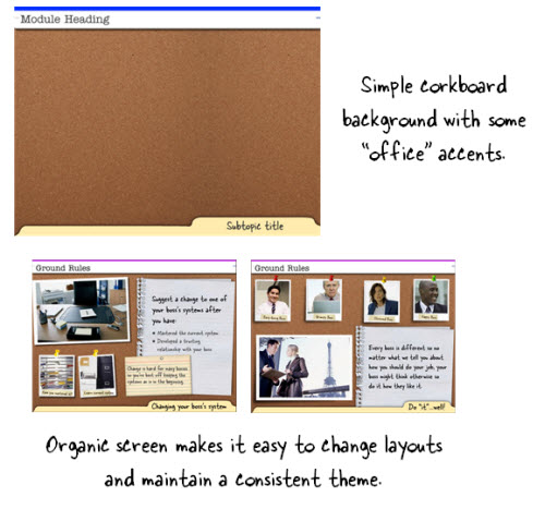 The Rapid E-Learning Blog - example of an organic elearning course background image