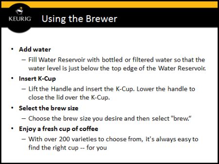 Keurig Elearning 