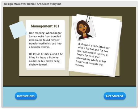 Articulate Rapid E-Learning Blog - example course for elearning