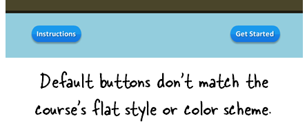 Articulate Rapid E-Learning Blog - buttons should match the course design