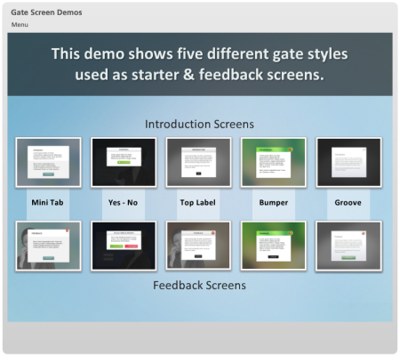 Articulate Rapid E-Learning Blog - demo of the elearning gates in Storyline and PowerPoint
