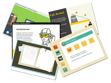 Here's a Free E-Learning Template Made with Free Icons