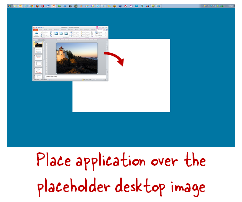 The Rapid E-Learning Blog - place application over teh desktop image