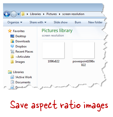 The Rapid E-Learning Blog - save images by application name or resolution size