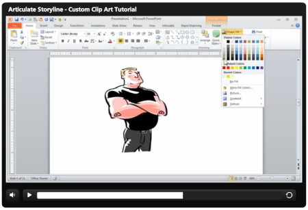 Articulate Rapid E-learning Blog - how to customize clip art in PowerPoint