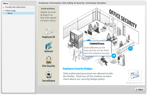 Articulate Rapid E-Learning Blog - example of some design tips when creating drag and drop learning interactions