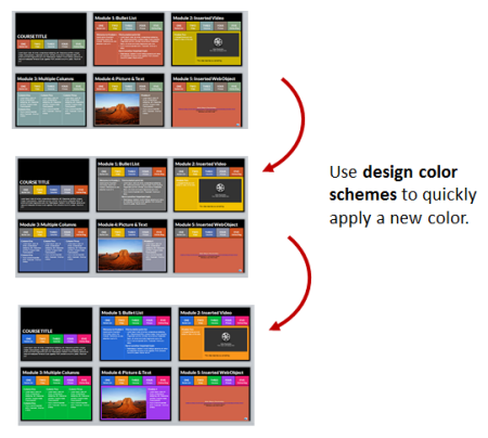 Articulate Rapid E-Learning Blog - use PowerPoint and Storyline design schemes to create custom templates