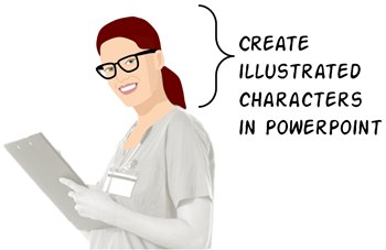 Articulate Rapid E-Learning Blog - how to create illustrated characters in PowerPoint