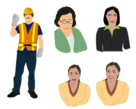 Articulate Rapid E-Learning Blog - more examples of illustrated characters created in PowerPoint