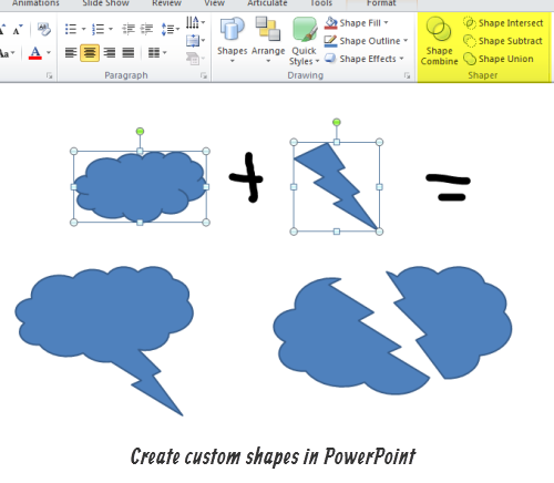 The Rapid E-Learning Blog - Create custom shapes in PowerPoint 2010