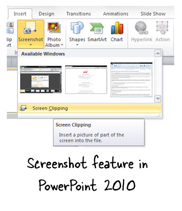 Articulate Rapid E-Learning Blog - Use PowerPoint 2010 for free screenshots