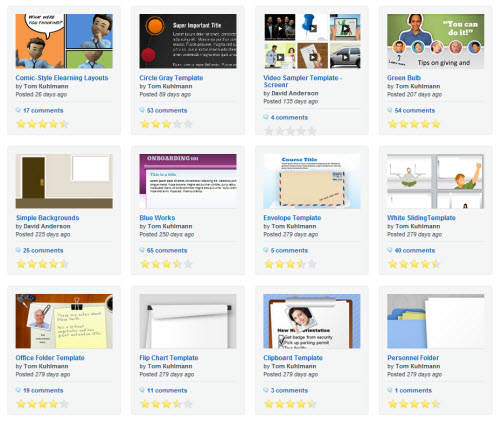 Articulate Rapid E-Learning Blog - free PowerPoint template available from the elearning community