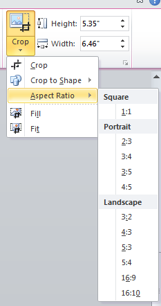 Articulate Rapid E-Learning Blog - use crop to aspect ratio in PowerPoint for quick cropping