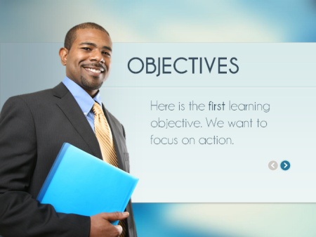 Articulate Rapid E-Learning Blog - example of a free PowerPoint elearning template