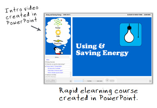 Articulate Rapid E-Learning Blog - use PowerPoint to create videos and rapid elearning courses