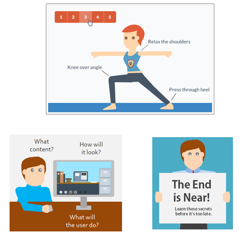 Articulate Rapid E-Learning Blog - how to create characters using flat characters