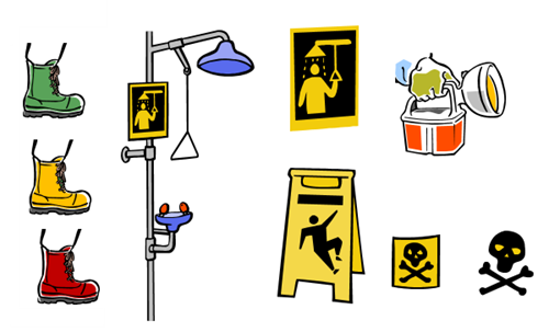 Articulate Rapid E-Learning Blog - examples of free safety training images
