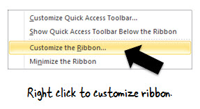 Articulate Rapid E-Learning Blog - how to right click and customize the ribbon in PowerPoint