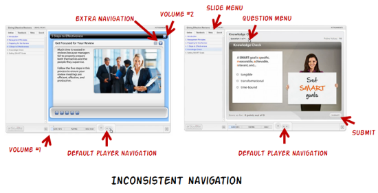 Articulate Rapid E-Learning Blog - inconsistent navigation