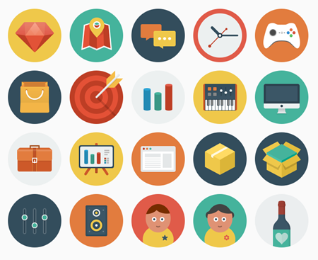 Articulate Rapid E-learning Blog - free icons via ballicons for the free e-learning template