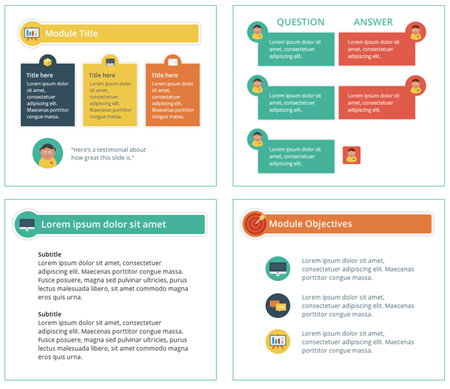 Articulate Rapid E-learning Blog - free icons example layouts for the free e-learning template