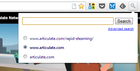 Articulate Rapid E-Learning Blog - use this app to search elearning sites and popular blog posts